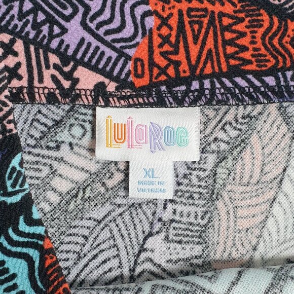 LuLaRoe Cassie Womens XL Geometric Pattern Pencil Skirt Fashion Colorful Stretch - Picture 5 of 6